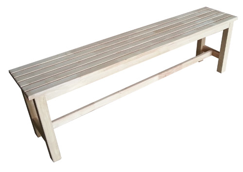 ม้านั่งระแนงไม้ยางพารา 150x30x45 ม้านั่งระแนงไม้ยางพารา 150x30x45